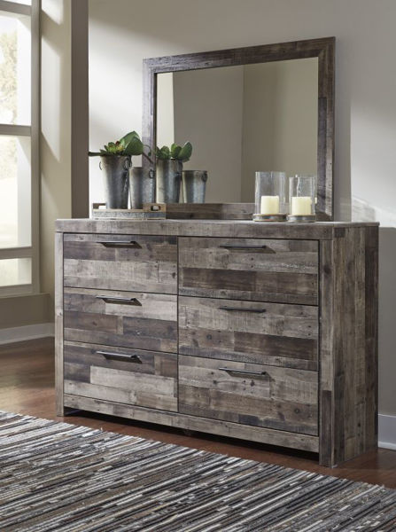 Picture of Derekson - Multi Gray Dresser & Mirror