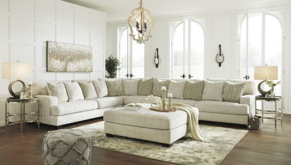 Picture of Rawcliffe - Parchment 4pc Sectional