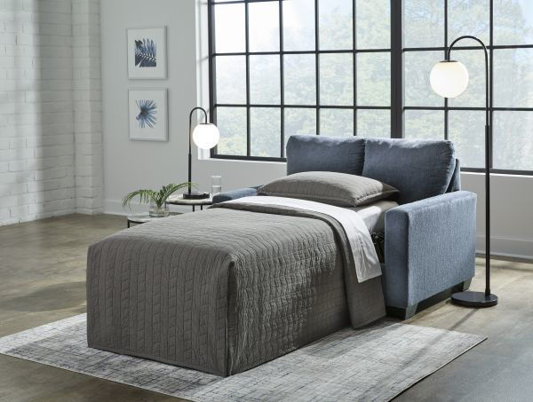 Picture of Rannis - Navy Twin Sleeper Sofa