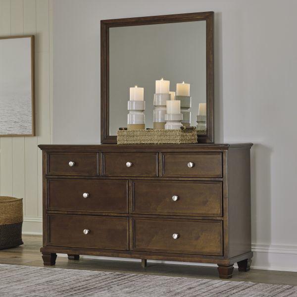 Picture of Danabrin - Brown Dresser/Mirror