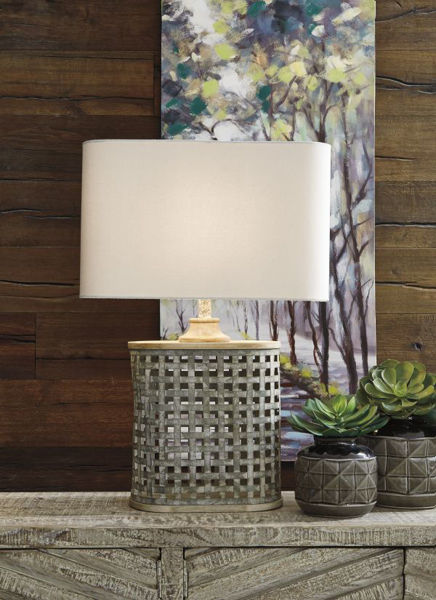 Picture of Deondra Gray Metal Table Lamp