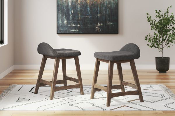 Picture of Lyncott Charcoal Counter Stool