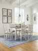 Picture of Skempton - White Table with 6 Chairs