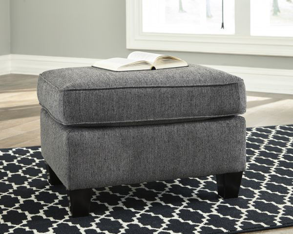 Picture of Agleno - Charcoal Ottoman