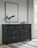 Picture of Lanolee - Black Dresser/Mirror